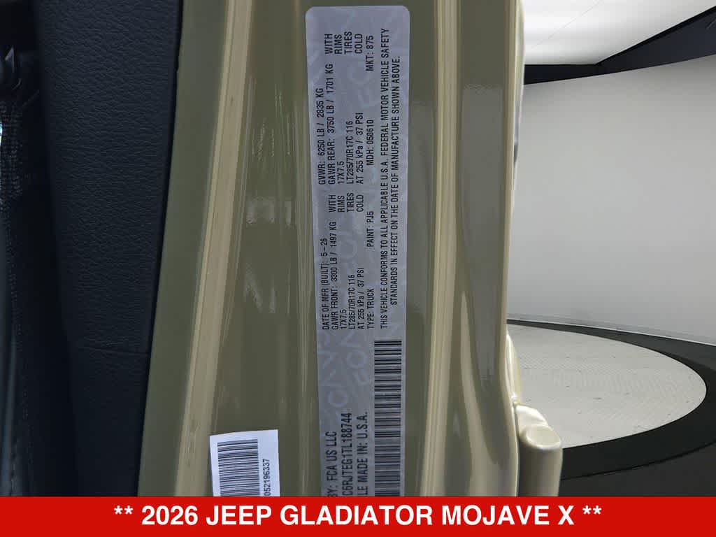 2026 Jeep Gladiator Mojave X