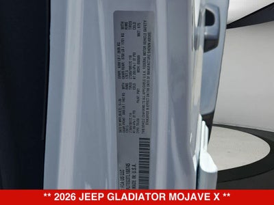 2026 Jeep Gladiator Mojave X