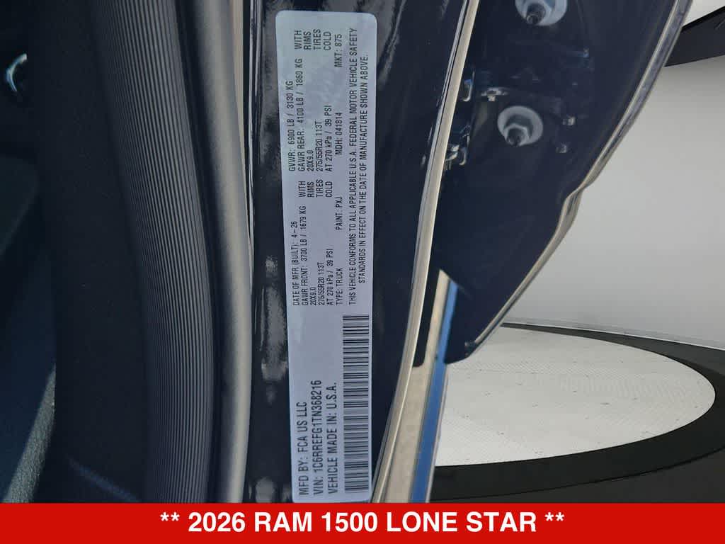 2026 RAM 1500 Lone Star