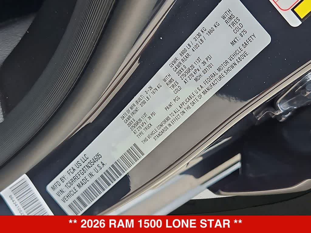 2026 RAM 1500 Lone Star