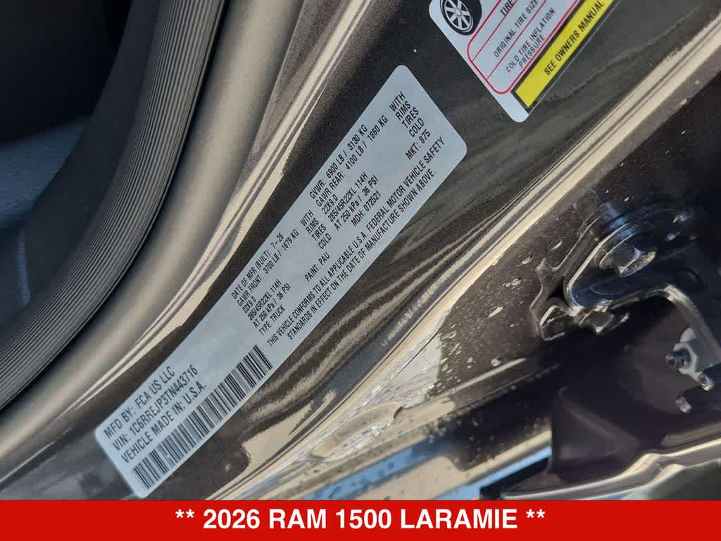 2026 RAM 1500 Laramie