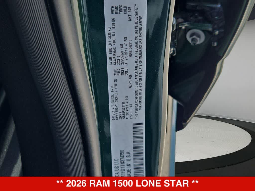 2026 RAM 1500 Lone Star
