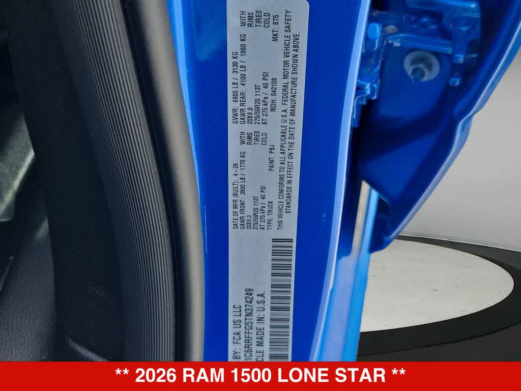 2026 RAM 1500 Lone Star