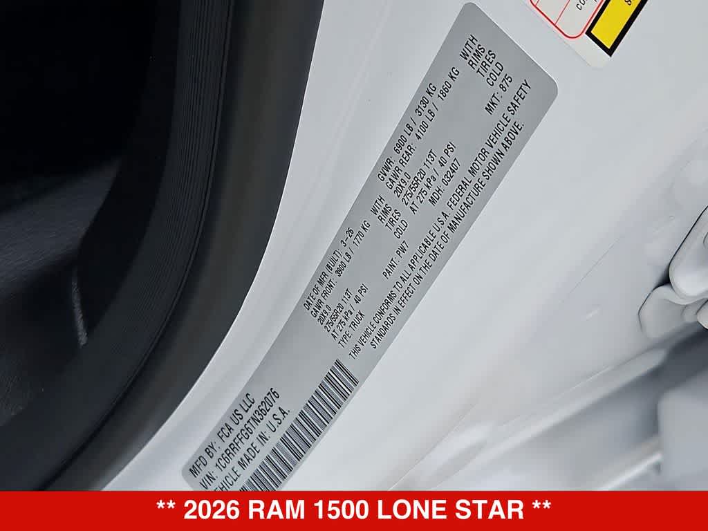 2026 RAM 1500 Lone Star