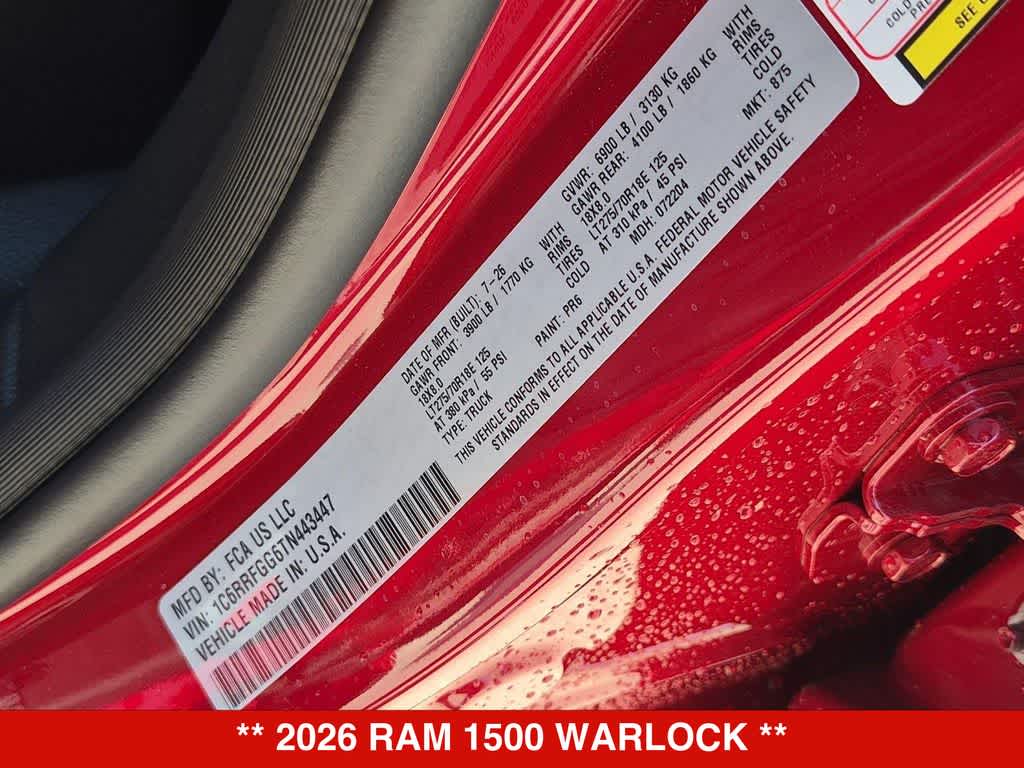 2026 RAM 1500 Warlock