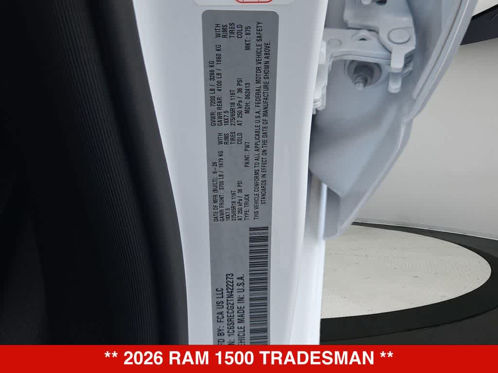 2026 RAM 1500 Tradesman