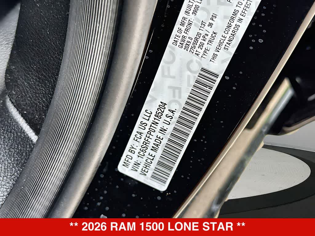 2026 RAM 1500 Lone Star