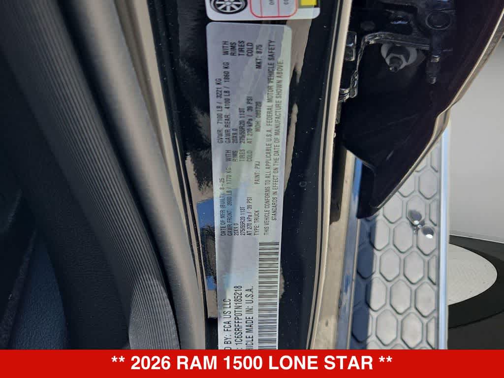 2026 RAM 1500 Lone Star