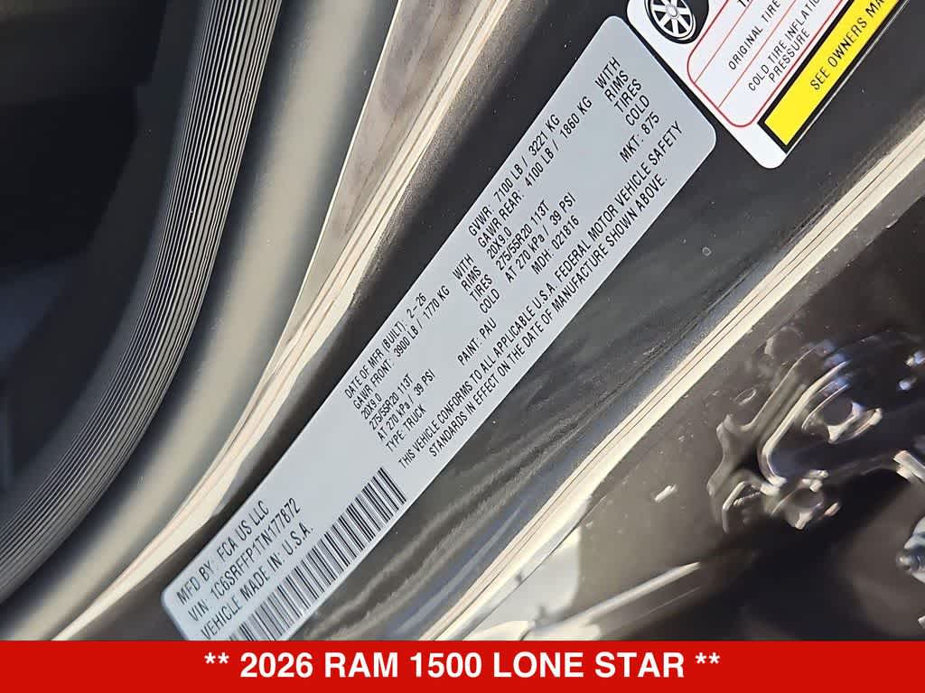 2026 RAM 1500 Lone Star