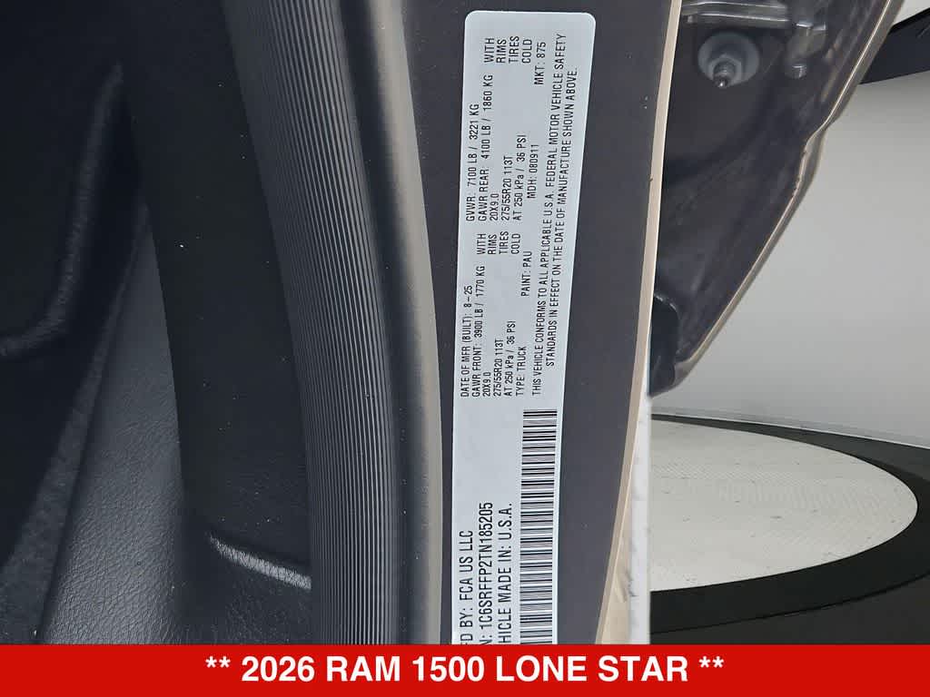 2026 RAM 1500 Lone Star