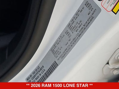 2026 RAM 1500 Lone Star
