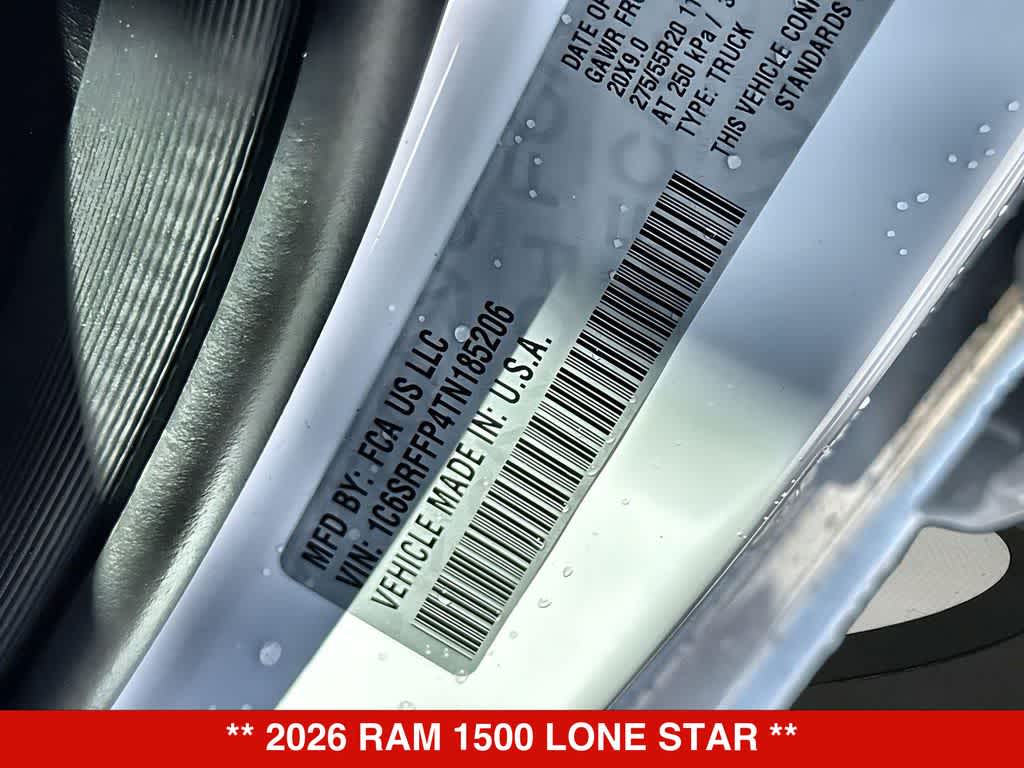 2026 RAM 1500 Lone Star