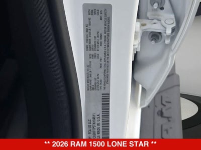 2026 RAM 1500 Lone Star