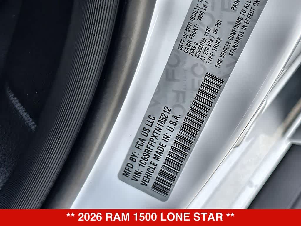 2026 RAM 1500 Lone Star