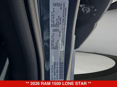 2026 RAM 1500 Lone Star