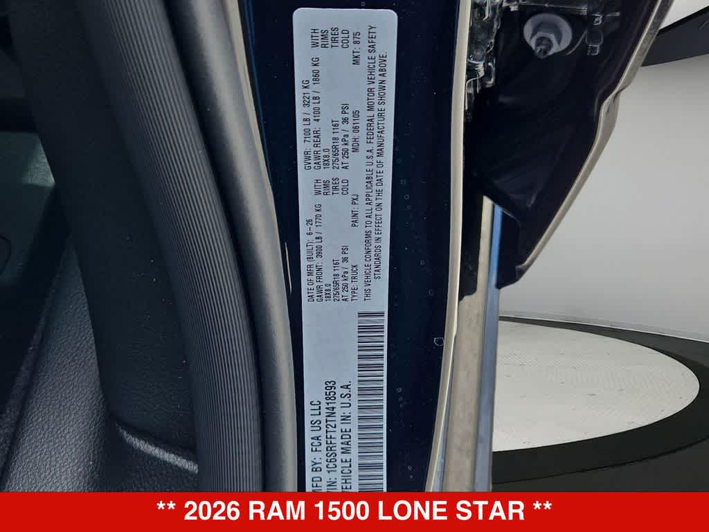 2026 RAM 1500 Lone Star
