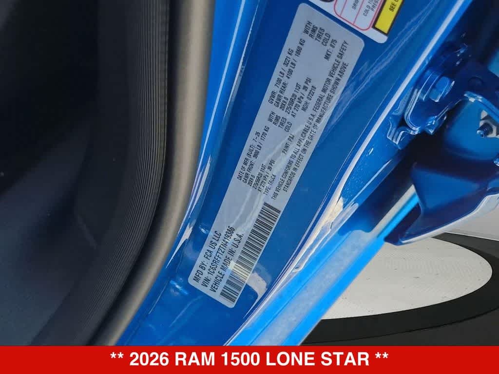 2026 RAM 1500 Lone Star