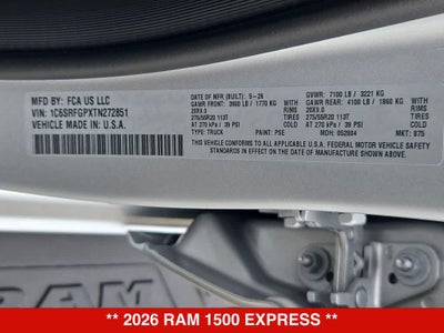 2026 RAM 1500 Express
