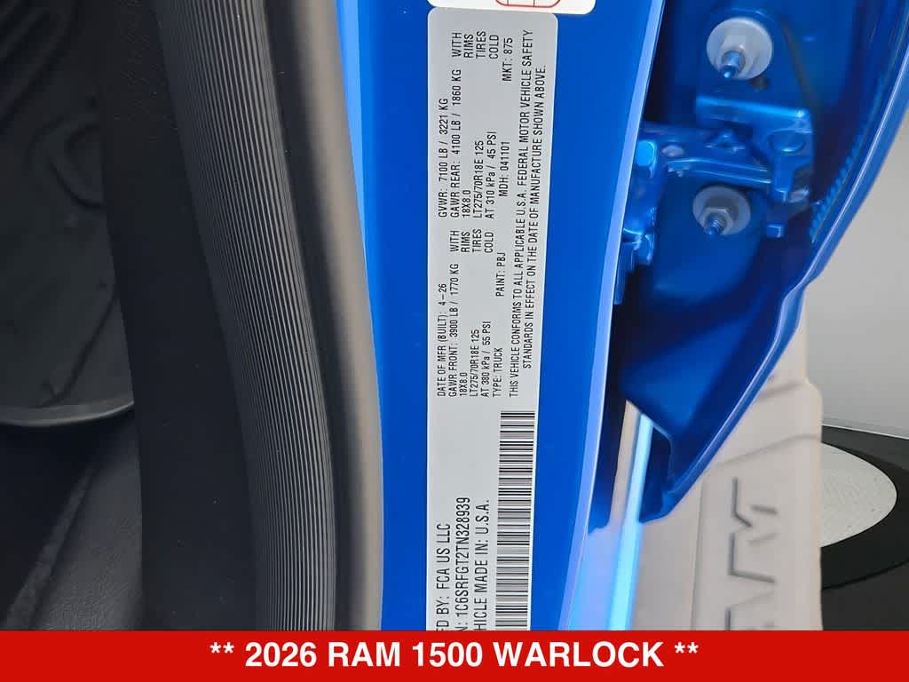 2026 RAM 1500 Warlock