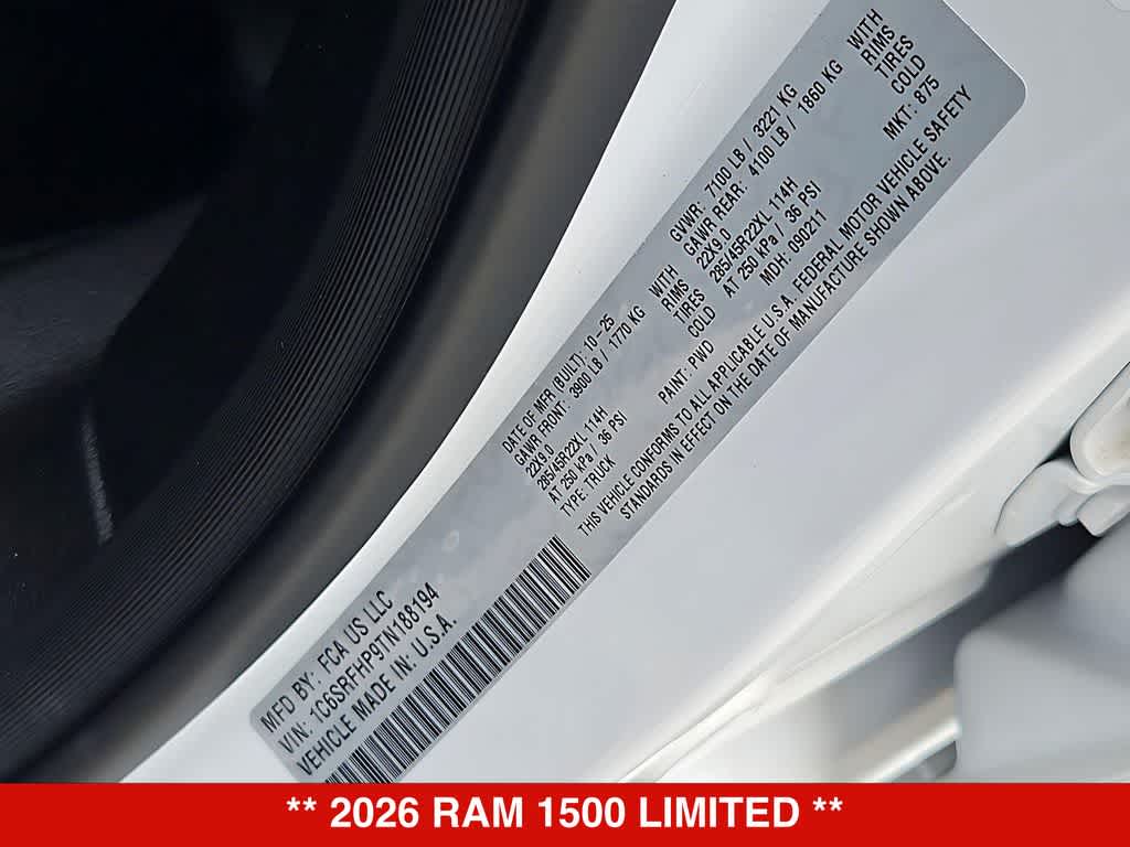 2026 RAM 1500 Limited