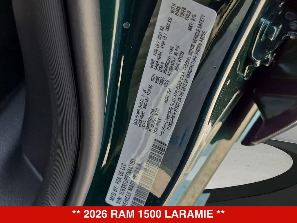 2026 RAM 1500 Laramie