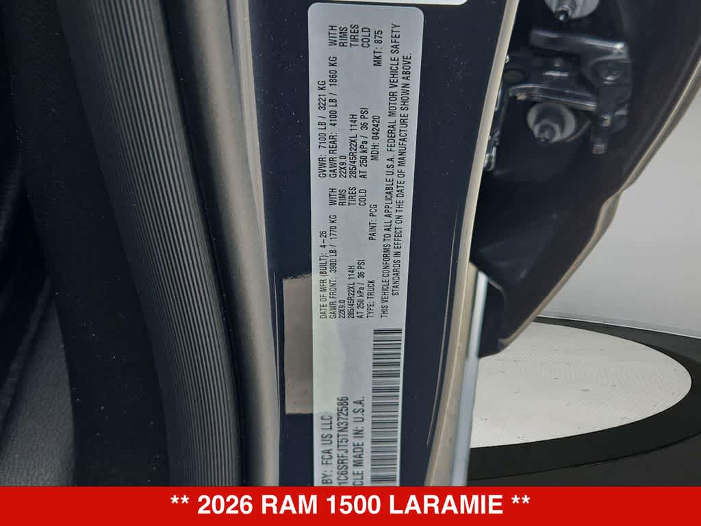 2026 RAM 1500 Laramie