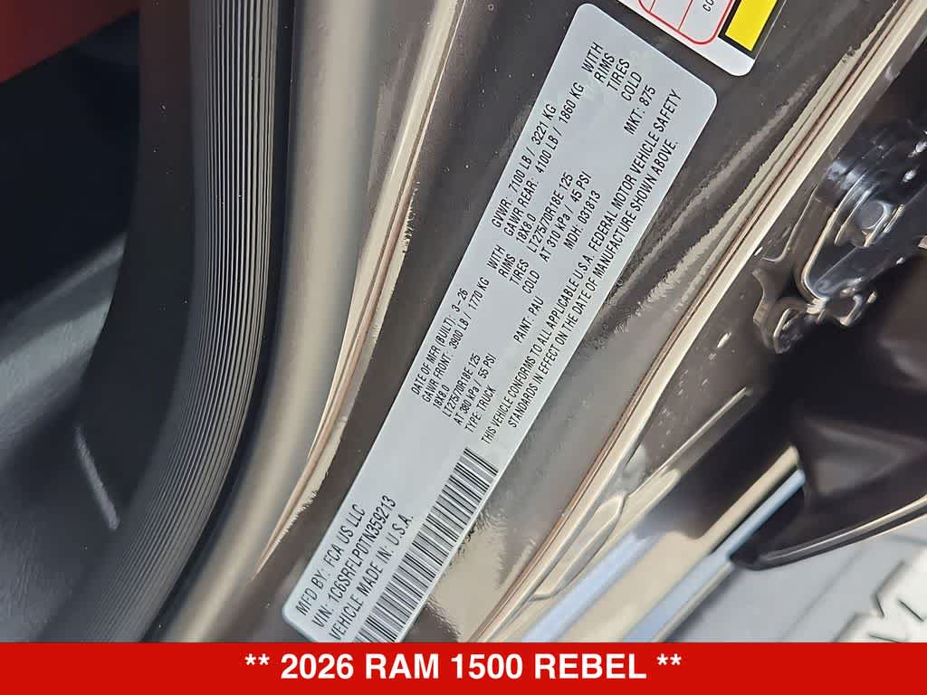 2026 RAM 1500 Rebel