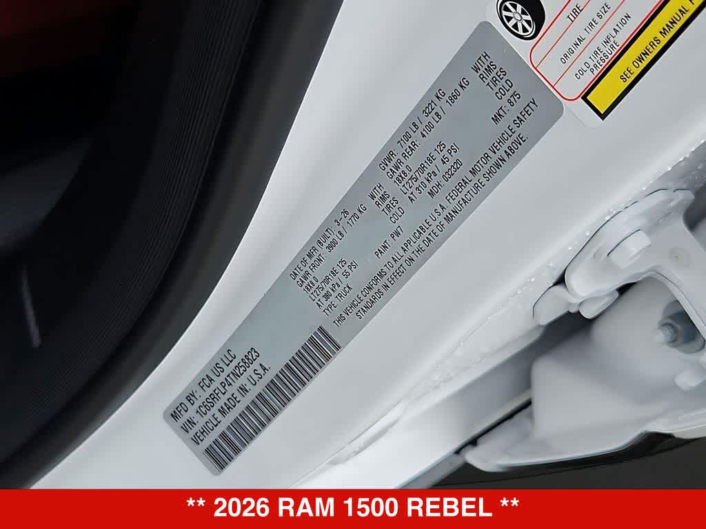 2026 RAM 1500 Rebel