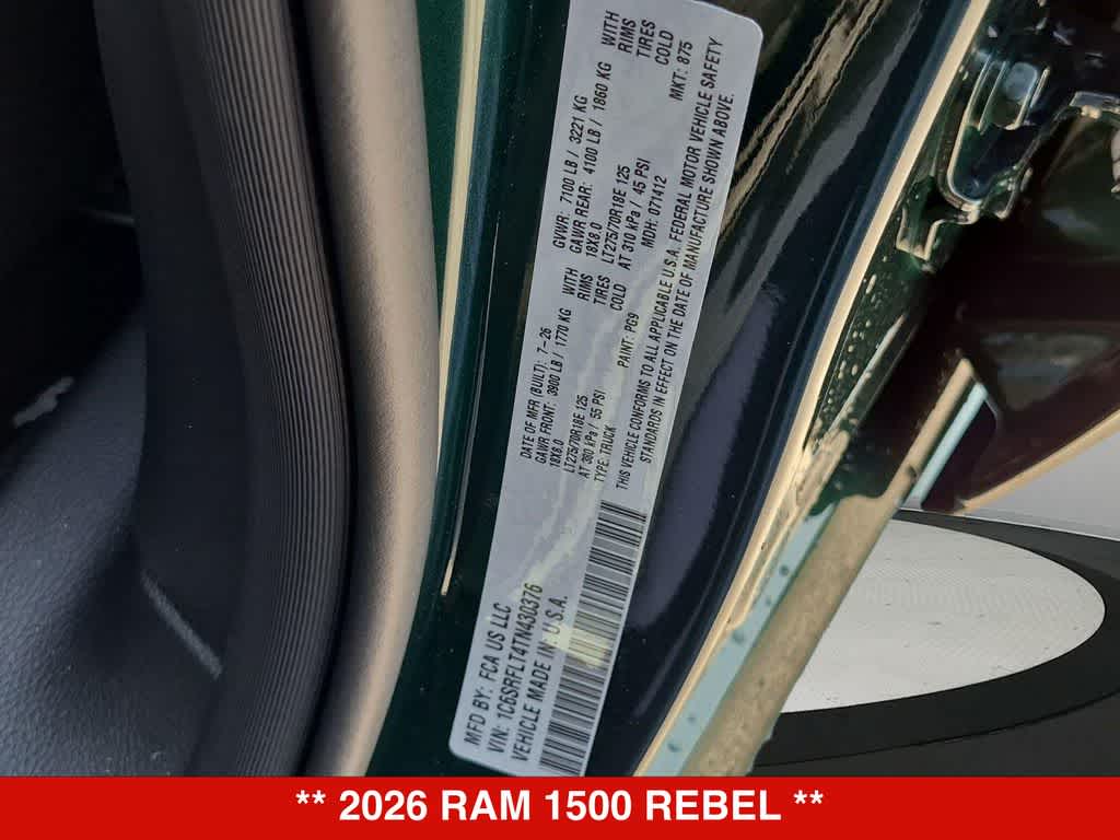 2026 RAM 1500 Rebel