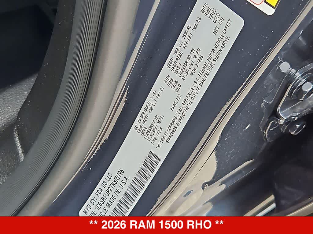2026 RAM 1500 RHO
