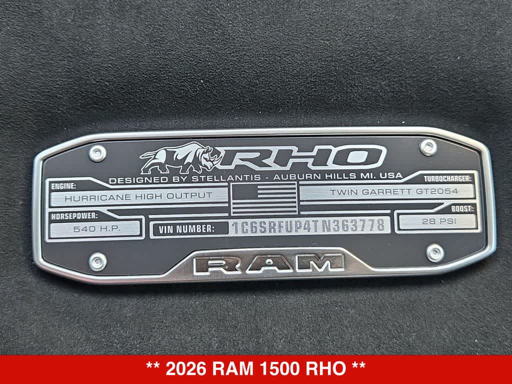 2026 RAM 1500 RHO
