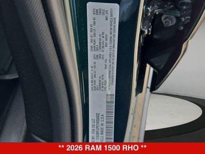 2026 RAM 1500 RHO