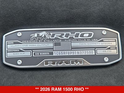 2026 RAM 1500 RHO