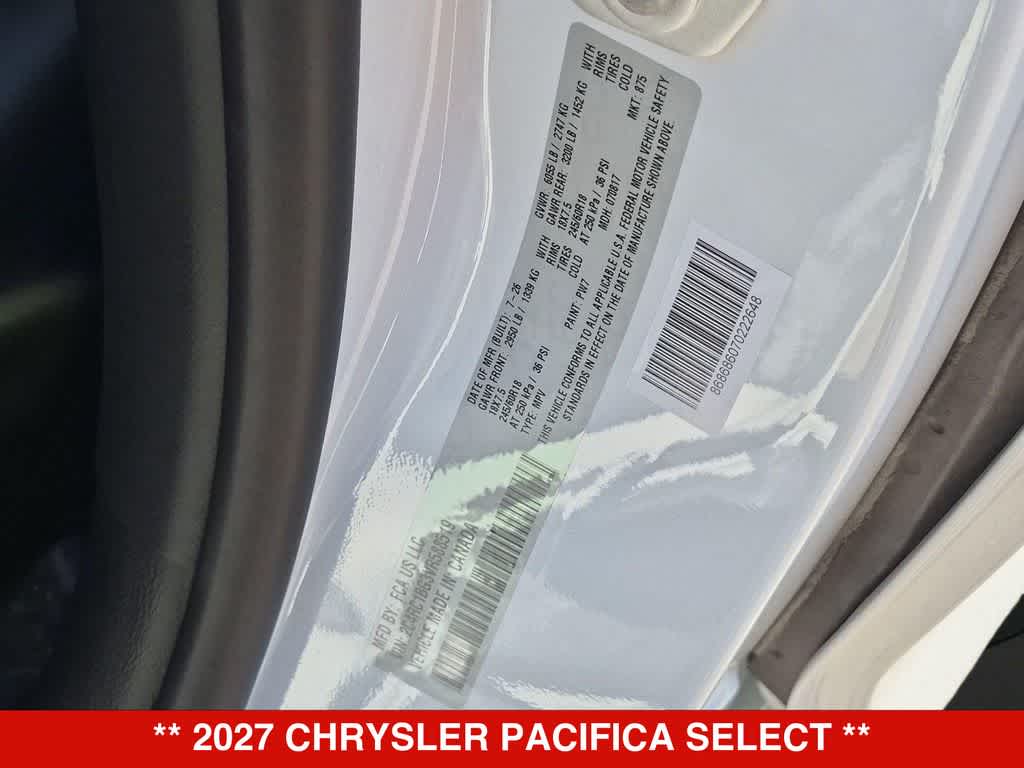 2027 Chrysler Pacifica Select
