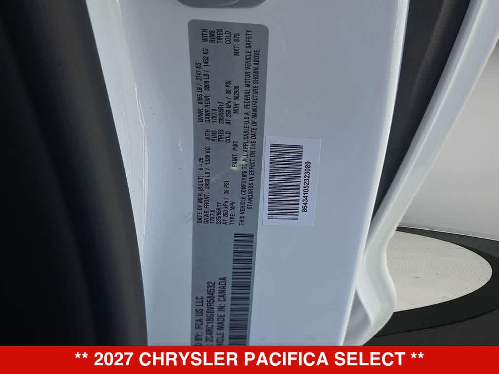 2027 Chrysler Pacifica Select