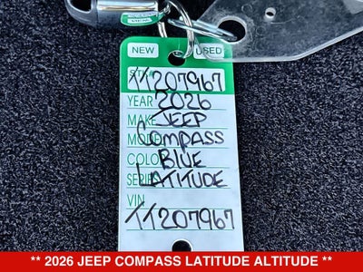 2026 Jeep Compass Latitude Altitude