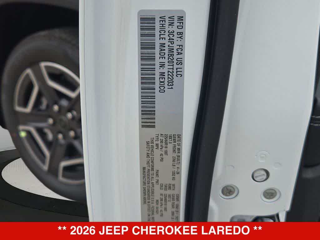 2026 Jeep Cherokee Laredo