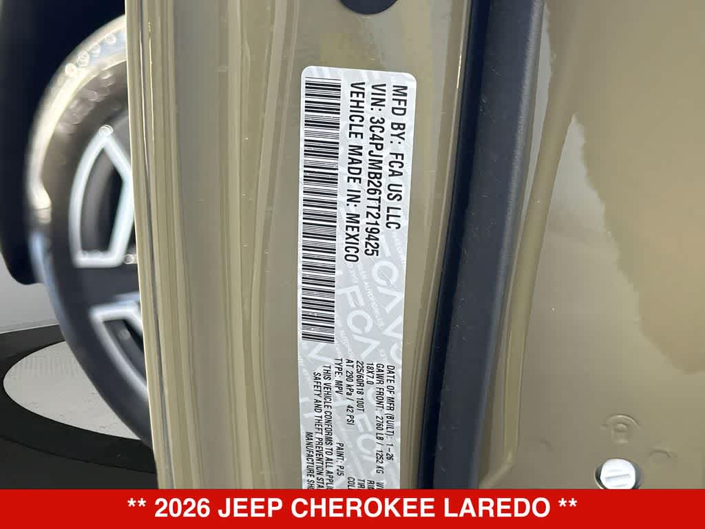 2026 Jeep Cherokee Laredo