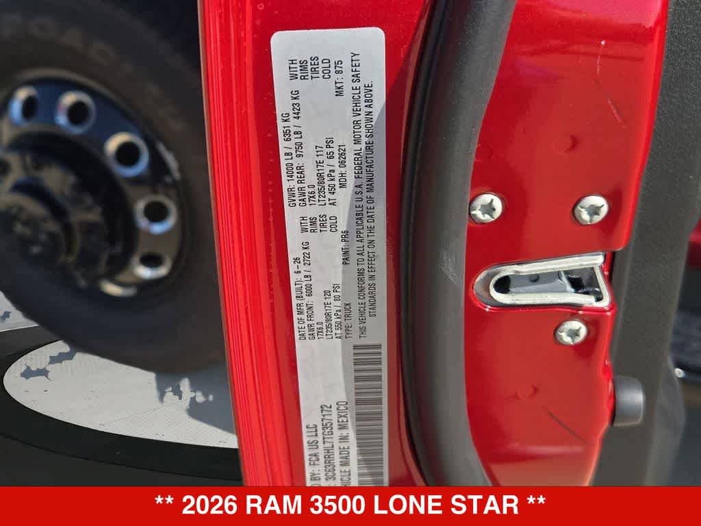 2026 RAM 3500 Lone Star