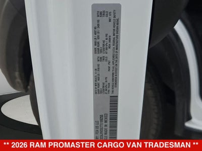 2026 RAM ProMaster Tradesman
