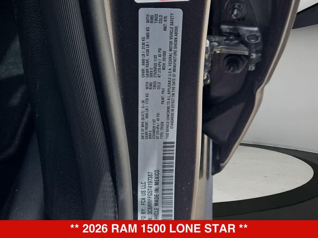 2026 RAM 1500 Lone Star