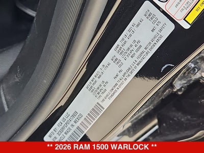 2026 RAM 1500 Warlock