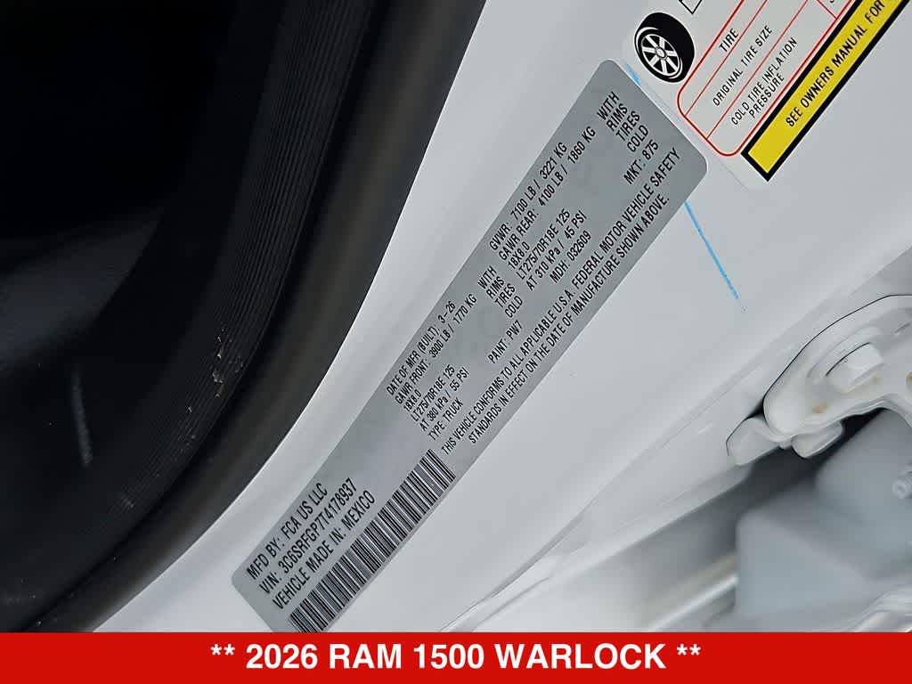 2026 RAM 1500 Warlock
