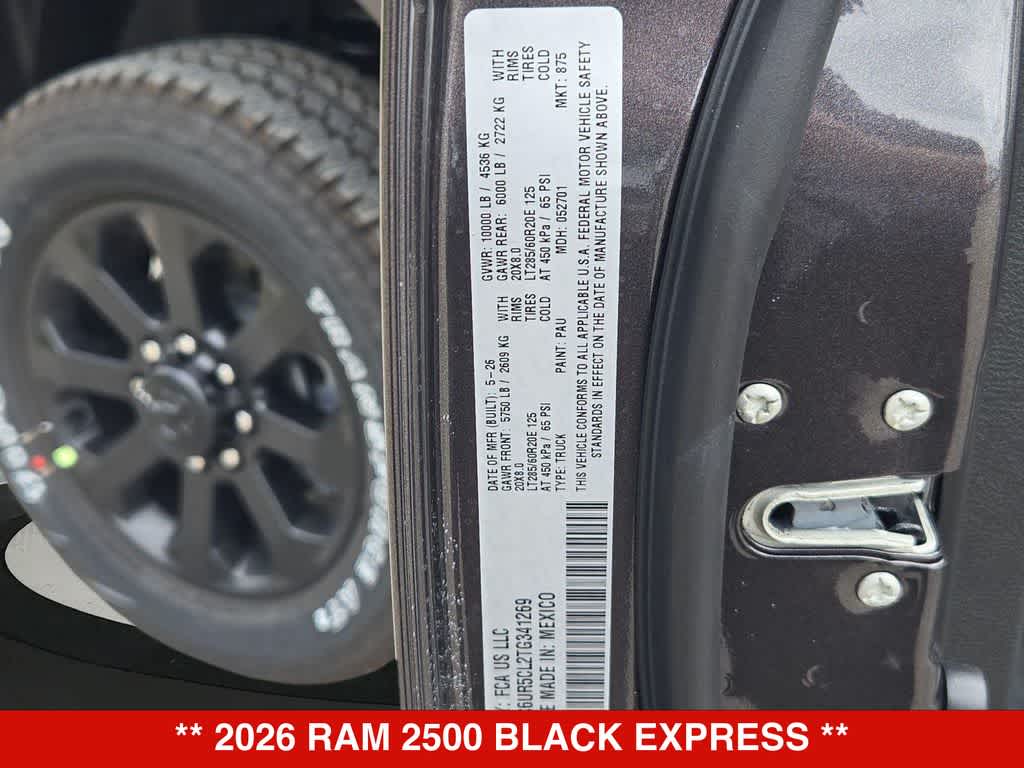 2026 RAM 2500 Black Express
