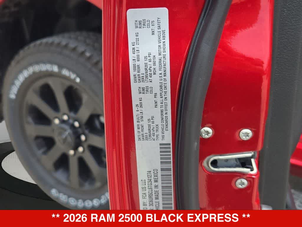 2026 RAM 2500 Black Express
