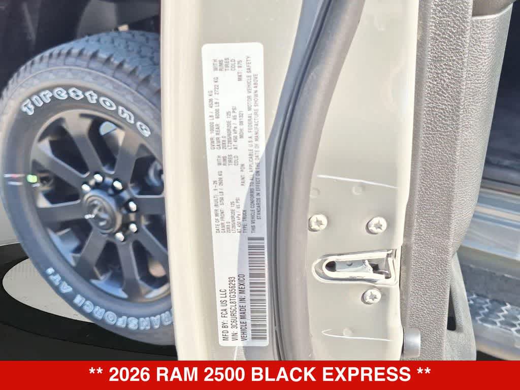 2026 RAM 2500 Black Express