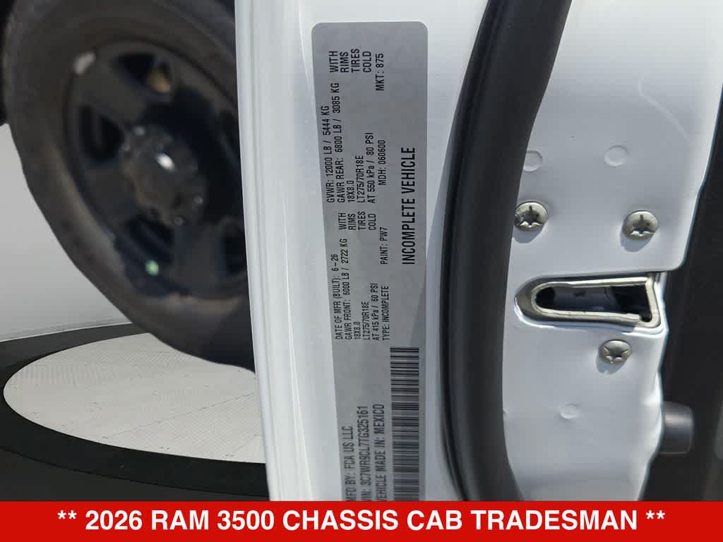 2026 RAM 3500 Chassis Cab Tradesman