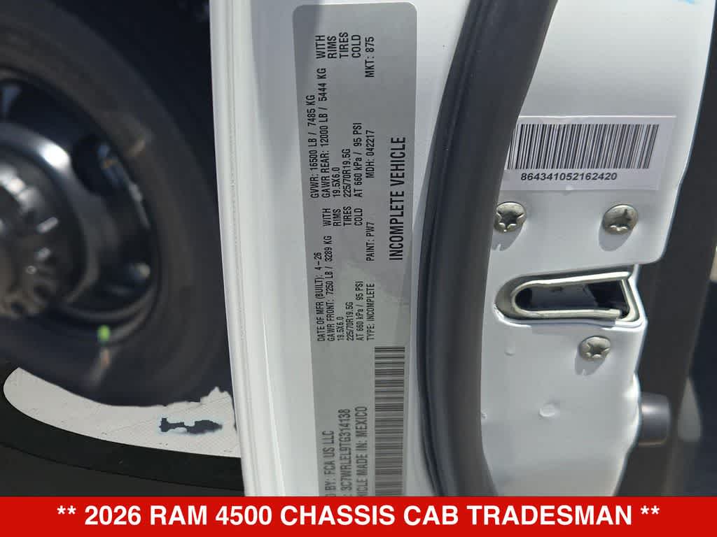 2026 RAM 4500 Chassis Cab Tradesman