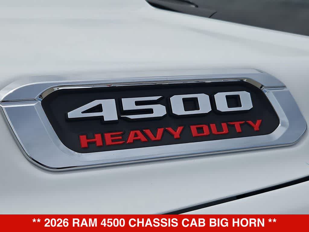 2026 RAM 4500 Chassis Cab Big Horn