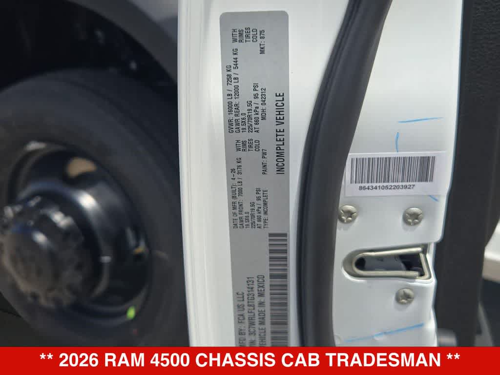 2026 RAM 4500 Chassis Cab Tradesman